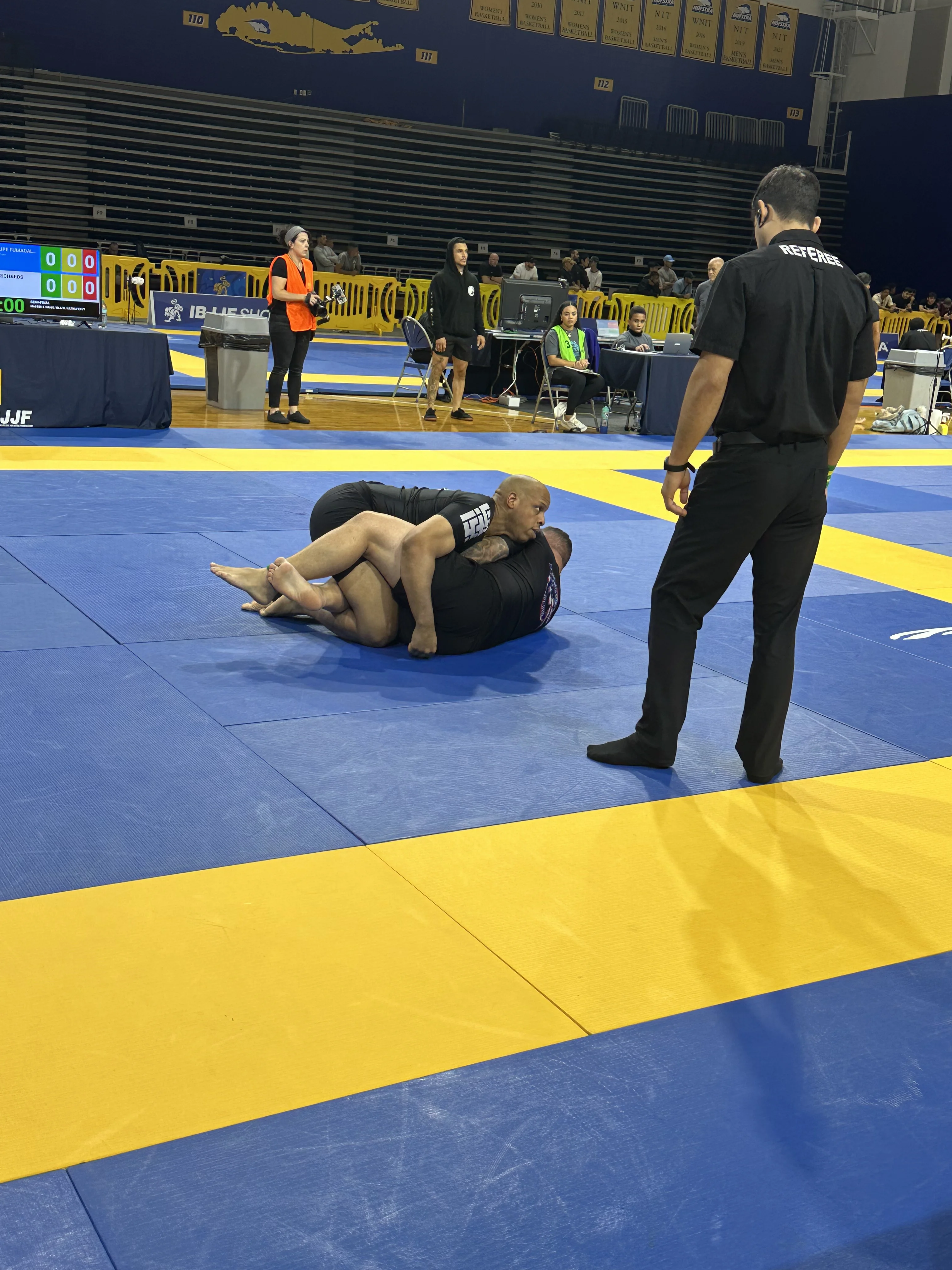 Coach Brian Chaos Richards on the mats at Unity Jiu-Jitsu Jersey City